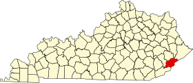 Localisation de Comté de LetcherLetcher County