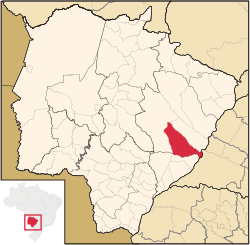 Location in Mato Grosso do Sul state