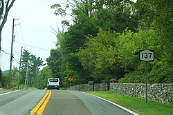 NY State Route 137 in Pound Ridge
