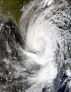 Розміри циклону Наргіс, 2008 рік