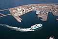 Villum Clausen in de haven van Rønne