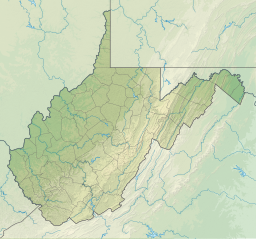 Location of the reservoirin West Virginia.