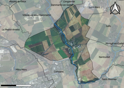 Carte orhophotogrammétrique de la commune.