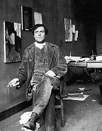 O pintor y escultor Amedeo Modigliani en una imachen de 1918.