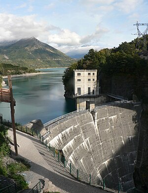 Lac du Sautet und Staumauer