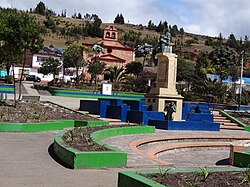 Central square of Chivatá