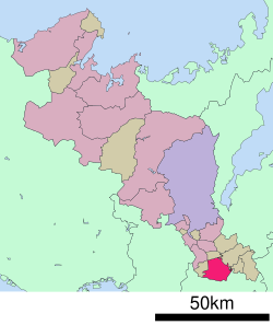 موقعیت Kizugawa در استان کیوتو