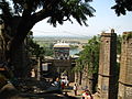 Stairs with arched entrance of the Jejuri Khandoba mandir