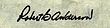 Signature de Robert B. Anderson