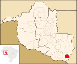Localização de Colorado do Oeste em Rondônia
