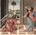 Annumciation by Botticelli, 1490