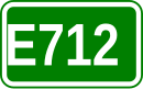 Zeichen der Europastraße 712