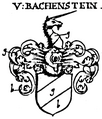 Wappen derer von Bachenstein in Siebmachers Wappenbuch