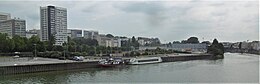 Île Martinet en 2021 vue de la passerelle d’Ivry-Charenton