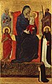 Мадонна с младенцем, святыми и донатором. 1325-35. Художественный Институт, Чикаго