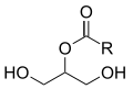 Formula di struttura di un 2-monogliceride