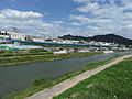 Jeonju-Fluss und Nambu Markt.