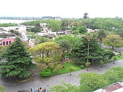 Veduta aerea di Plaza Mayor (piazza principale) dal faro