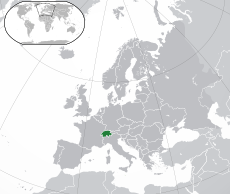 Sƿisslandes stede in Europan