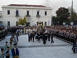 Lity procession on the Feast of Saint Nicholas in Piraeus, Greece