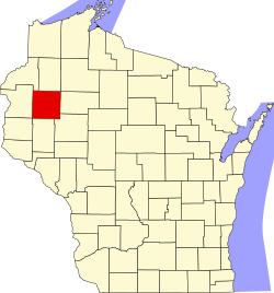 Karte von Barron County innerhalb von Wisconsin