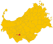 Lokasi Cheremule di Provinsi Sassari