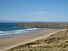 Sand dunes and beach at Penhale Sands