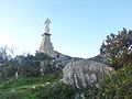 La Vierge des montagnes Noires, statue édifiée sur l'éperon rocheux de Kudel, un des sommets des Montagnes Noires 1.