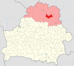 Location of Beshankovichy District