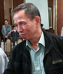 Benito Tiamzon during a meeting with Rodrigo Duterte in 2016
