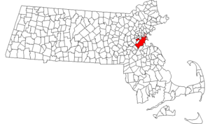 Läge i Suffolk County, Massachusetts
