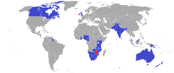 Kaart vun der Commonwealth-Memberen