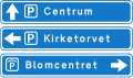 F33.2: Stack-type direction sign