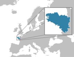 Location of Brittany