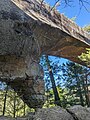 Underside of the Sky Bridge natural arch.