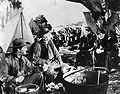 Guinn 'Big Boy' Williams, Alan Hale, Ronald Reagan & Errol Flynn in Santa Fe Trail (1940)