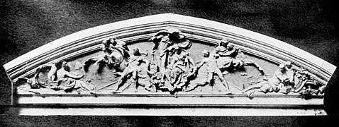 Model for Pediment over 15th Street, Broad Street Station, Philadelphia, Pennsylvania (1894, destroyed)