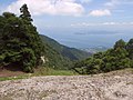 北比良峠付近から琵琶湖を見る