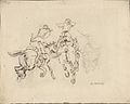 Kozacy na koniach w galopie (Cossacks Gallop Riding), draw., ca 1900 (National Museum in Warsaw)