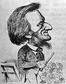 Richard Wagner, karikatura, Humoristische Blätter, 1873