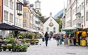 Wekelijkse markt in de Marktgasse