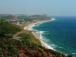 Bay of Bengal Day time view from Kailasagiri