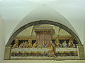 Assisi, Sacro Convento, aula Dono Doni dell'Istituto Teologico di Assisi (già refettorio "d'inverno"), Ultima Cena (1573), dipinto ad affresco di Dono Doni.
