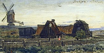 Engelbrektskvarnen sedd från sydost, 1880.