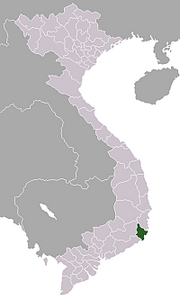 Provincia di Ninh Thuan – Localizzazione
