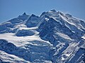 Gipfelaussicht vom Augstbordhorn auf die Mischabel.