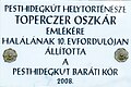 Toperczer Oszkár, Templom köz 1.