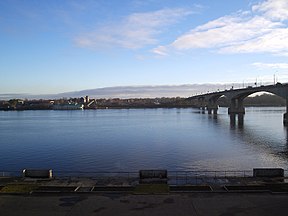 Die Wolga, die langste rivier in Europa.