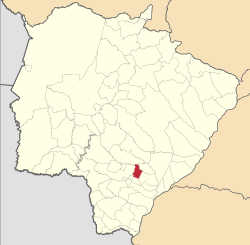 Localização de Deodápolis em Mato Grosso do Sul
