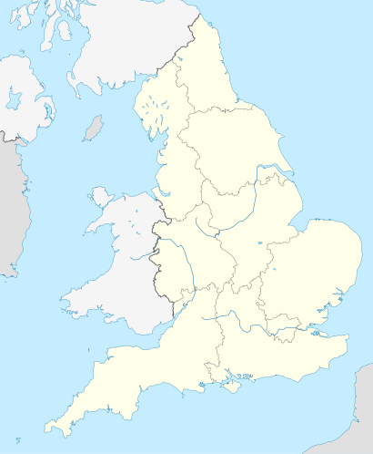 Carte des aéroports commerciaux d'Angleterre